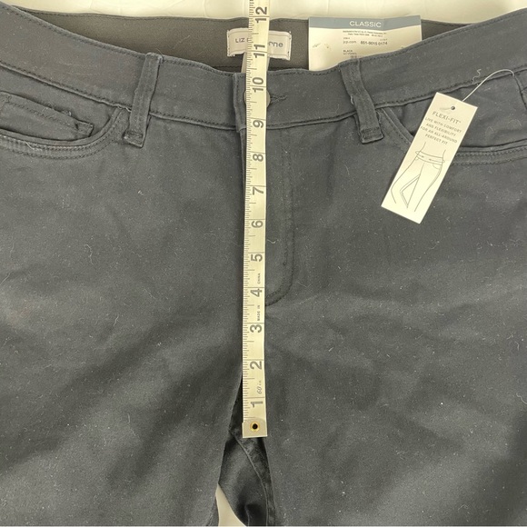 NWT‎ Liz Claiborne Black Classic Skinny Jeans Size 12 Flex Fit - Picture 13 of 14